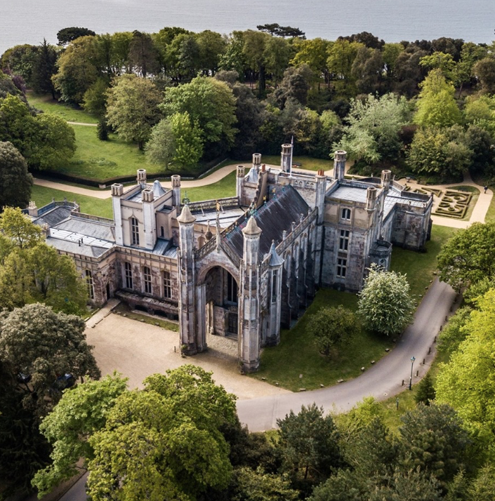 Wedding cars at Highcliffe Castle