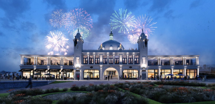 Fireworks light up The Spanish City Wedding Venue